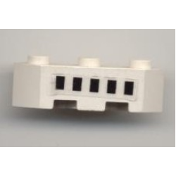 Brick, Modified Facet 3 x 3 with Ferry Squares Black 5 in 1 Line Pattern (Sticker) - Sets 1924 / 1955