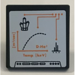 Road Sign 2 x 2 Square with Open O Clip with Graph, Rock Crystal 5 Point and Orange Lines Pattern (Sticker) - Set 60062 Road Sign 2 x 2 Square with Open O Clip with Graph, Rock Crystal 5 Point and Orange Lines Pattern (Sticker) - Set 60062