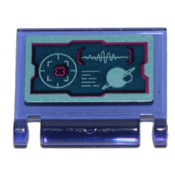 Minifigure, Utensil Book Cover with Wyld-Mayhem Star Fighter Target Display Pattern (Sticker) - Set 70849