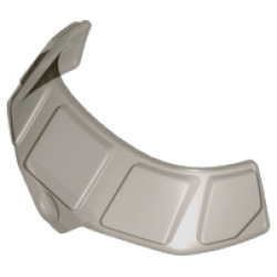 Glass for Aircraft Fuselage Curved Forward 6 x 10 Top with 5 Window Panes - Trans-Brown