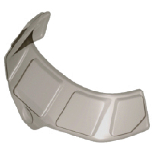 Деталь LEGO 18908 Glass for Aircraft Fuselage Curved Forward 6 x 10 Top with 5 Window Panes - Trans-Brown