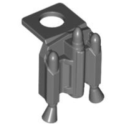 Minifigure Jet Pack with Nozzles - Dark Bluish Gray