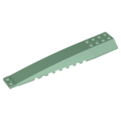 Wedge 16 x 4 Triple Curved with Reinforcements - Sand Green