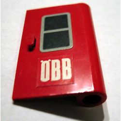 Door 1 x 3 x 4 Right with Black Window and 'ÖBB' (OBB) Pattern (Stickers) - Set 164 Door 1 x 3 x 4 Right with Black Window and 'ÖBB' (OBB) Pattern (Stickers) - Set 164