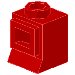 Window 1 x 1 x 1 - Red