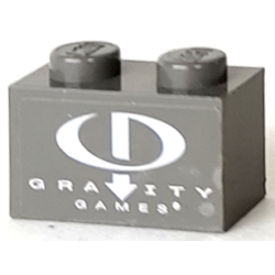 Brick 1 x 2 with Gravity Games Logo Pattern (Sticker) - Set 3535