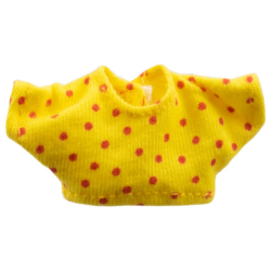 Scala, Clothes Female Crop Top with Red Dots Pattern Scala, Clothes Female Crop Top with Red Dots Pattern