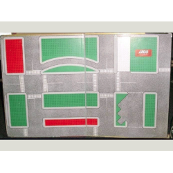 Town Plan Board, Cardboard European Left-Driving (50 1/2cm x 79 1/2cm) - Set 200-5