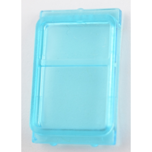 Деталь LEGO 4183 Glass for Train Door with Lip on Top and Bottom - Trans-Light Blue