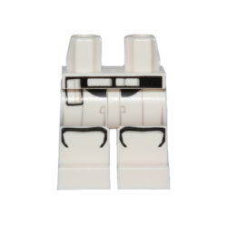 Hips and Legs with SW Stormtrooper Ep. 7 Black and Light Bluish Gray Lines Armor Pattern Hips and Legs with SW Stormtrooper Ep. 7 Black and Light Bluish Gray Lines Armor Pattern