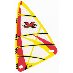 Plastic Triangle 9 x 15 Sail with Red Extreme Team Logo Pattern