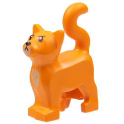 Cat, Standing with Black Eyes and Nose, Tan Chin and Chest, Angry Face Pattern (HP Crookshanks) Cat, Standing with Black Eyes and Nose, Tan Chin and Chest, Angry Face Pattern (HP Crookshanks)