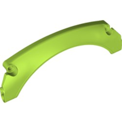 Technic, Panel Car Mudguard Arched #40 15 x 2 x 5 Rounded Top - Lime