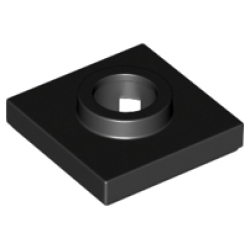 Turntable 2 x 2 Square Base - Black