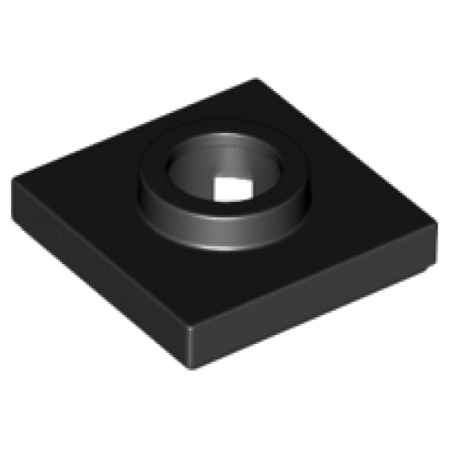 Деталь LEGO 27448 Turntable 2 x 2 Square Base - Black