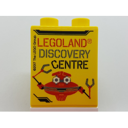 Duplo, Brick 1 x 2 x 2 with LEGOLAND DISCOVERY CENTRE Crab Pattern