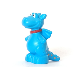 Duplo Dragon Small with Red Collar and Orange Spots Pattern (Stuffy)