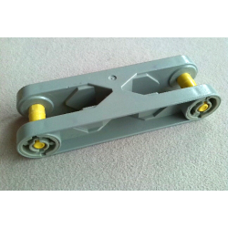 Duplo, Toolo Arm 2 x 6 with Triangular Set Screw at Both Ends - Light Gray