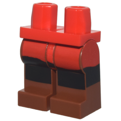 Hips and Reddish Brown Legs with Red Long Shirt and Black Pants Pattern Hips and Reddish Brown Legs with Red Long Shirt and Black Pants Pattern