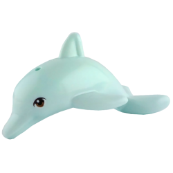 Dolphin, Friends Style, Jumping with Bottom Axle Holder with Reddish Brown Eyes Pattern