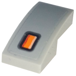 Slope, Curved 2 x 1 x 2/3 with Orange Blinker Light Pattern Model Left Side (Sticker) - Set 76917 Slope, Curved 2 x 1 x 2/3 with Orange Blinker Light Pattern Model Left Side (Sticker) - Set 76917