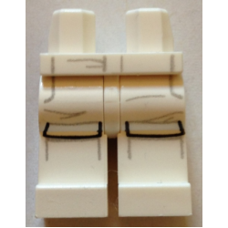 Hips and Legs with Black Knee Flaps and Light Gray Lines Pattern Hips and Legs with Black Knee Flaps and Light Gray Lines Pattern