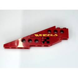 Stickered Assembly 10 x 1 x 3 with Yellow 'WHEELS' and Black Checkered Pattern on Both Sides (Stickers) - Set 8440 - 1 Plate 1 x 2, 1 Slope, Inverted 33 3 x 1, 2 Technic Slope 6 x 1 x 1 2/3 Stickered Assembly 10 x 1 x 3 with Yellow 'WHEELS' and Black Checkered Pattern on Both Sides (Stickers) - Set 8440 - 1 Plate 1 x 2, 1 Slope, Inverted 33 3 x 1, 2 Technic Slope 6 x 1 x 1 2/3