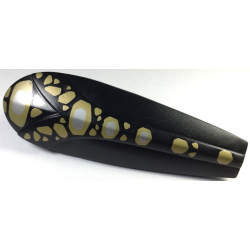 Galidor Accessory Shield 4 x 12 x 3 Rubber with Axle with Gold and Silver Spots Pattern Galidor Accessory Shield 4 x 12 x 3 Rubber with Axle with Gold and Silver Spots Pattern