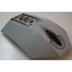 Cockpit 8 x 6 x 2 Curved with Black Oval Pattern (Sticker) - Set 10026