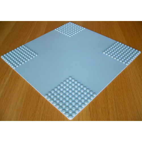 Деталь LEGO 607 Baseplate, Road 32 x 32 9-Stud Crossroads