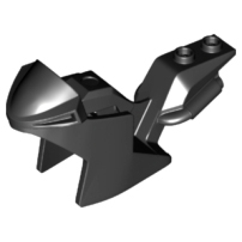 Деталь LEGO 18895 Motorcycle Fairing, Racing (Sport) Bike - Black