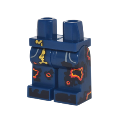 Hips and Legs with Pockets, Gold Tassel and Black, Red and Yellow Splotches Pattern Hips and Legs with Pockets, Gold Tassel and Black, Red and Yellow Splotches Pattern