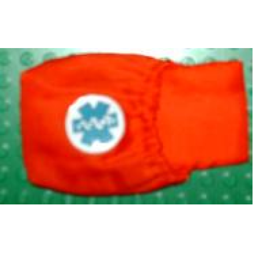 Деталь LEGO x980pb01 Duplo, Cloth Sleeping Bag with EMT Star of Life Pattern (3617)