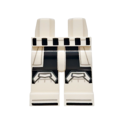 Hips and Legs with Black Belt, Thigh Panels and Boot Tips, Dark Bluish Gray and Light Bluish Gray Knees and Outlines Pattern Hips and Legs with Black Belt, Thigh Panels and Boot Tips, Dark Bluish Gray and Light Bluish Gray Knees and Outlines Pattern