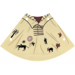 Plastic Tepee Cover with Western Indians Motifs Pattern