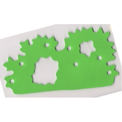 Деталь LEGO bb0235 Foam Scala Bush 22 x 12 with 2 Cutouts and 7 Holes