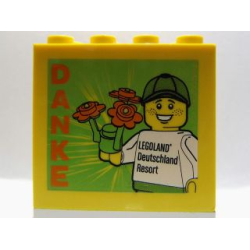Brick 2 x 4 x 3 with Danke Legoland Deutschland Resort Pattern