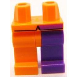 Hips and 1 Dark Purple Left Leg, 1 Orange Right Leg, Coattails Pattern Hips and 1 Dark Purple Left Leg, 1 Orange Right Leg, Coattails Pattern