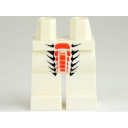 Hips and Legs with Black and Red Scales Pattern Hips and Legs with Black and Red Scales Pattern