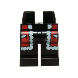 Hips and Legs with Red Santa Robe with White Trim and Pockets Pattern Hips and Legs with Red Santa Robe with White Trim and Pockets Pattern