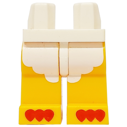 Деталь LEGO 970c110pb01 Hips and Bright Light Orange Legs with White Feathers and Red Claws Pattern