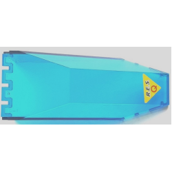 Windscreen 10 x 4 x 2 1/3 Canopy with Black 'R.E.S.' and Red 'Q' on Yellow Triangle Pattern (Sticker) - Set 6473 Windscreen 10 x 4 x 2 1/3 Canopy with Black 'R.E.S.' and Red 'Q' on Yellow Triangle Pattern (Sticker) - Set 6473