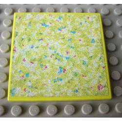 Tile 6 x 6 with Floral Doormat Pattern (Sticker) - Set 3118