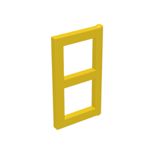 Деталь LEGO 3854 Pane for Window 1 x 2 x 3 - Yellow