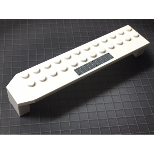 Деталь LEGO 30296pb03 Arch 2 x 14 x 2 1/3 with Tread Plate Pattern (Sticker)