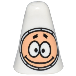 Minifigure, Head, Modified Patrick with Spacesuit Pattern