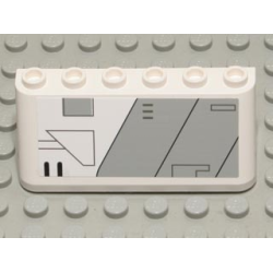 Windscreen 2 x 6 x 2 with SW Gunship Panel Pattern Lower Right (Sticker) - Set 7163 Windscreen 2 x 6 x 2 with SW Gunship Panel Pattern Lower Right (Sticker) - Set 7163