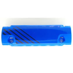 Technic, Panel Curved 11 x 3 with Black Diagonal Stripes Pattern Model Right Side (Sticker) - Set 42141