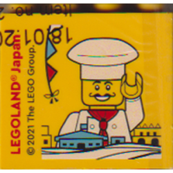 Brick 2 x 4 x 3 with LEGOLAND Japan, Chef Minifigure, and Skyline Pattern Brick 2 x 4 x 3 with LEGOLAND Japan, Chef Minifigure, and Skyline Pattern