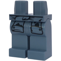 Hips and Legs with Tied Shirt Sleeves with Black Oil Stains Pattern Hips and Legs with Tied Shirt Sleeves with Black Oil Stains Pattern